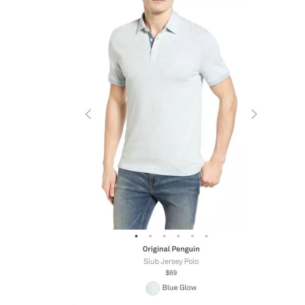 Original Penguin Slub Jersey Polo